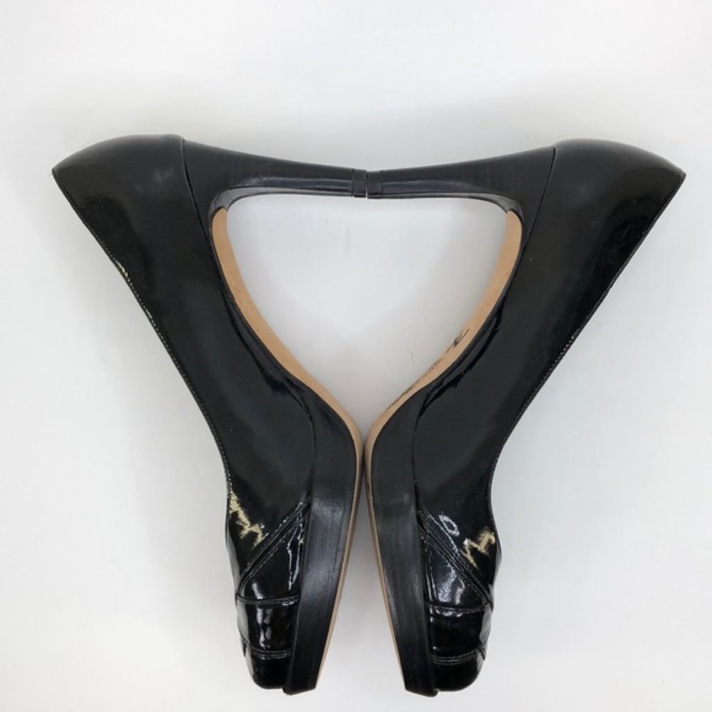 Stuart Weitzman Black Peep Toe Heels - Picture 4 of 10